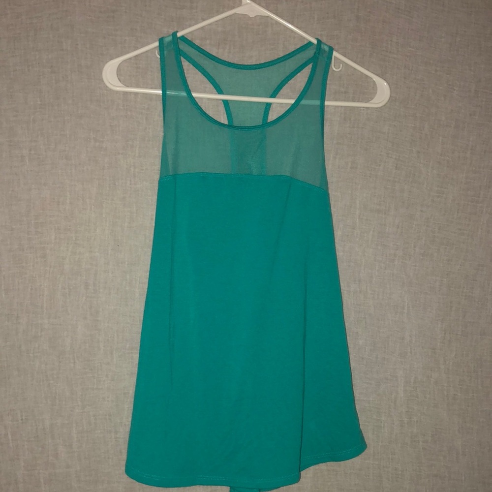 Old Navy Green Sleeveless Relaxed Tank Top